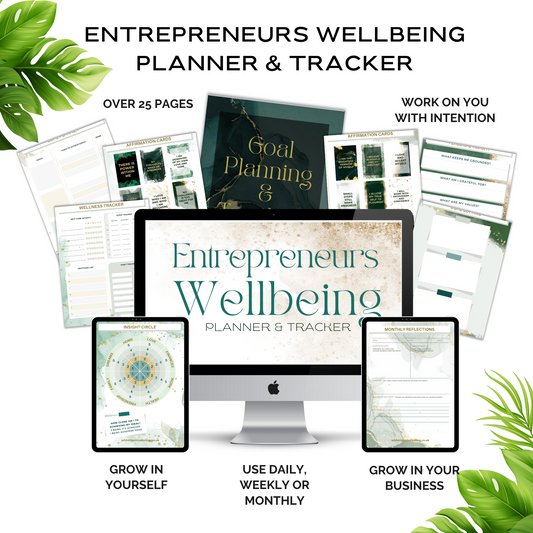Entrepreneurs Wellbeing Planner & Tracker
